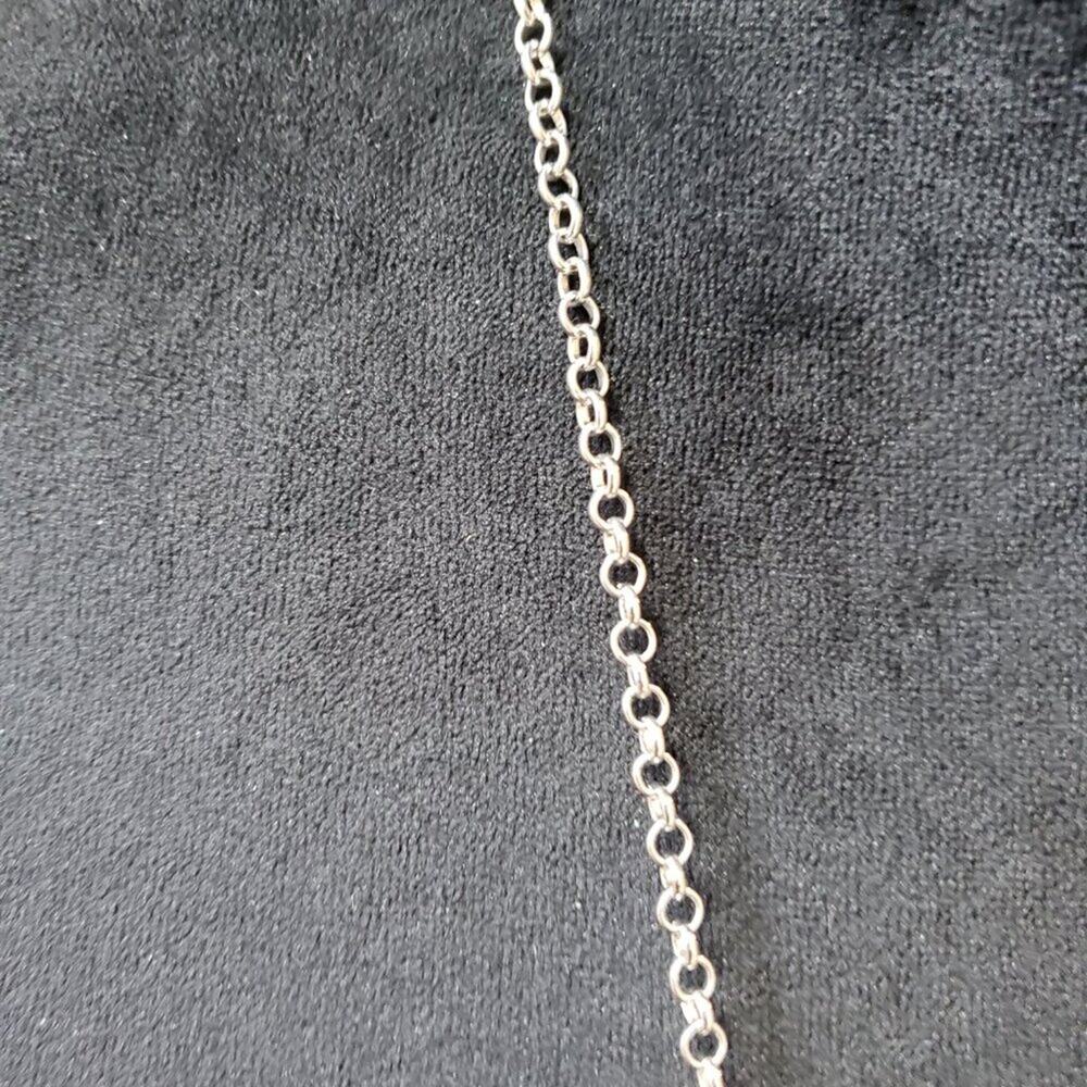 Womens Fashion Periwinkle Blue & Silver Tassel Necklace Jewelry w/ Lobster Clasp - Picture 6 of 7